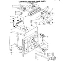 Kenmore 11081351100 controls and rear panel parts diagram
