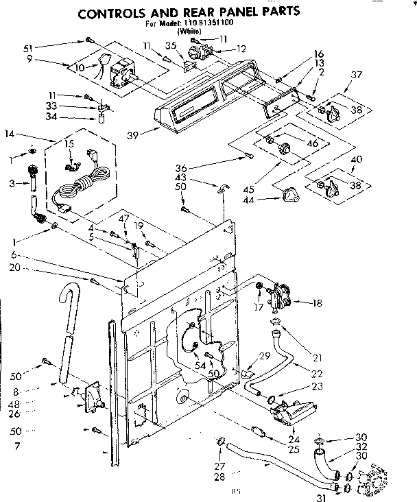 Controls and rear panel parts