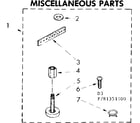 Kenmore 11081351100 miscellaneous parts diagram