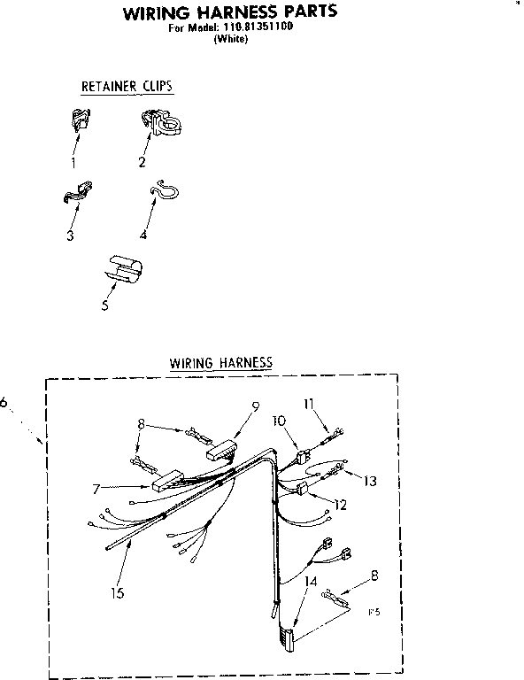 Wiring harness parts