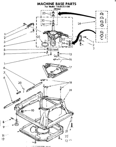 Machine base parts