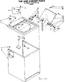 Top and cabinet parts