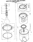 Agitator, basket and tub parts