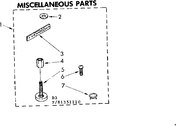 Miscellaneous parts