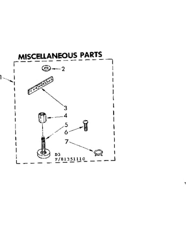 Miscellaneous parts