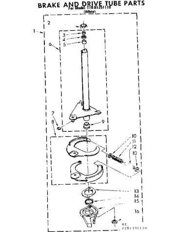 Brake and drive tub parts