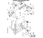 Kenmore 11081351120 controls and rear panel parts diagram