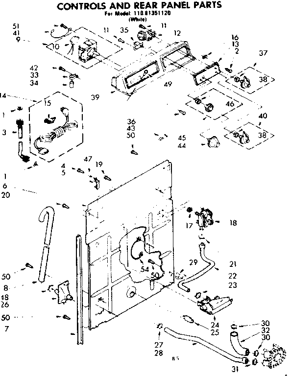 Controls and rear panel parts