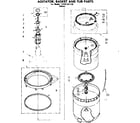 Kenmore 11081351120 agitator basket and tub parts diagram