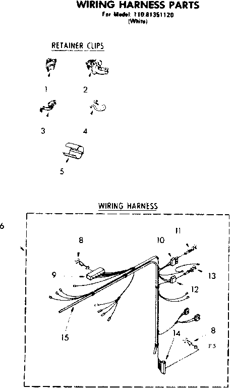 Wiring harness parts