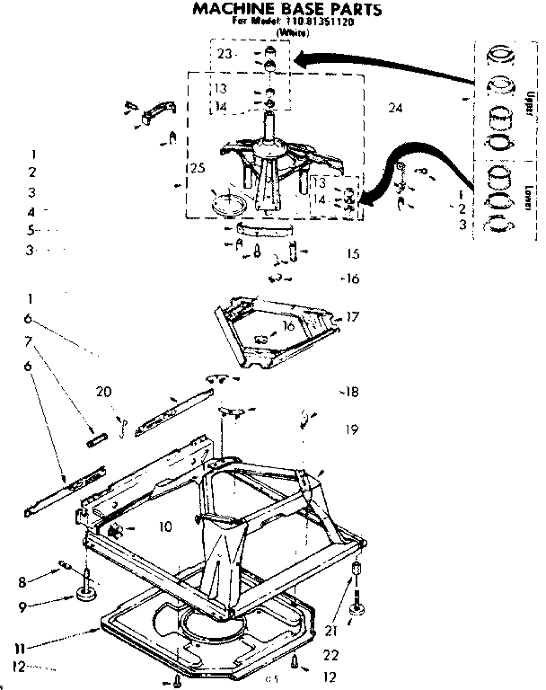 Machine base parts