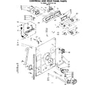 Kenmore 11081351130 controls and rear panel parts diagram