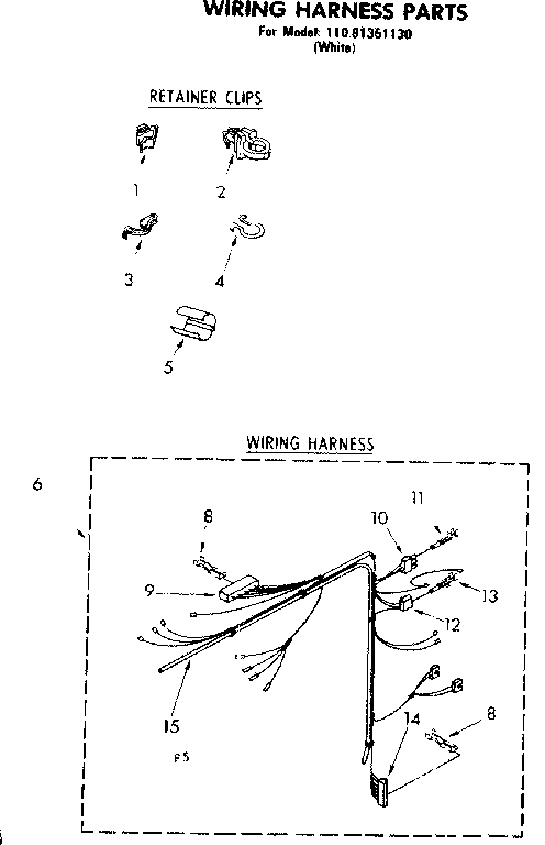 WIRING HARNESS PARTS