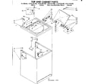Kenmore 11081361100 top and console parts diagram