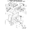 Kenmore 11081361400 controls and rear panel parts diagram