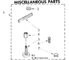 Kenmore 11081361800 miscellaneous parts diagram