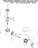 Brake clutch gearcase motor & pump parts