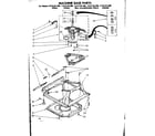 Kenmore 11081361600 machine base parts diagram