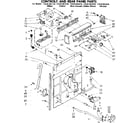 Kenmore 11081361410 control and rear panel parts diagram
