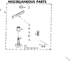 Kenmore 11081361410 miscellaneous parts diagram