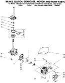Brake clutch gearcase motor & pump parts