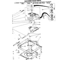 Kenmore 11081361410 machine base parts diagram