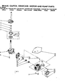 Brake clutch gearcase motor and pump parts