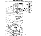 Kenmore 11081361620 machine base parts diagram