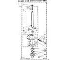 Kenmore 11081361620 brake and drive tube parts diagram