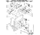 Kenmore 11081361830 controls & rear panel parts diagram
