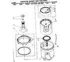 Kenmore 11081361130 agitator basket & tub parts diagram