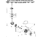 Kenmore 11081361830 brake clutch gearcase motor & pump parts diagram