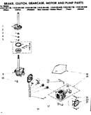 Brake clutch gearcase motor & pump parts
