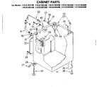 Kenmore 11085365800 cabinet parts diagram
