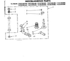 Kenmore 11085365800 miscellaneous parts diagram