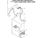 Kenmore 11081365600 water system parts non-suds only diagram