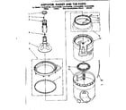 Kenmore 11081446100 agitator basket and tub parts diagram