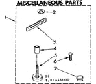 Kenmore 11081446800 miscellaneous parts diagram