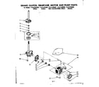 Kenmore 11081446200 brake clutch gearcase motor & pump parts diagram