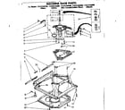 Kenmore 11081446100 machine base parts diagram