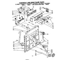 Kenmore 11081446410 control and rear panel parts diagram