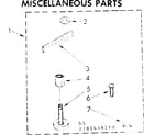Kenmore 11081446410 miscellaneous parts diagram