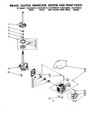 Brake clutch gearcase motor & pump parts