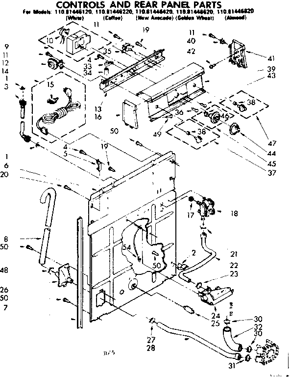 CONTROLS AND REAR PANEL PARTS
