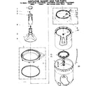 Kenmore 11081446620 agitator basket and tub parts diagram