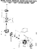 Brake clutch gearcase motor & pump parts