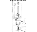 Kenmore 11081446420 brake and drive tube parts diagram