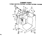 Kenmore 11081475100 cabinet parts diagram
