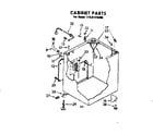 Kenmore 11081475300 cabinet parts diagram