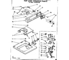 Kenmore 11082015100 top and console parts diagram